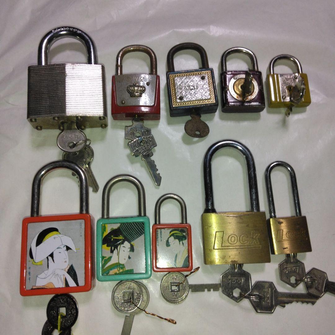 レトロ南京錠セット 　中古品