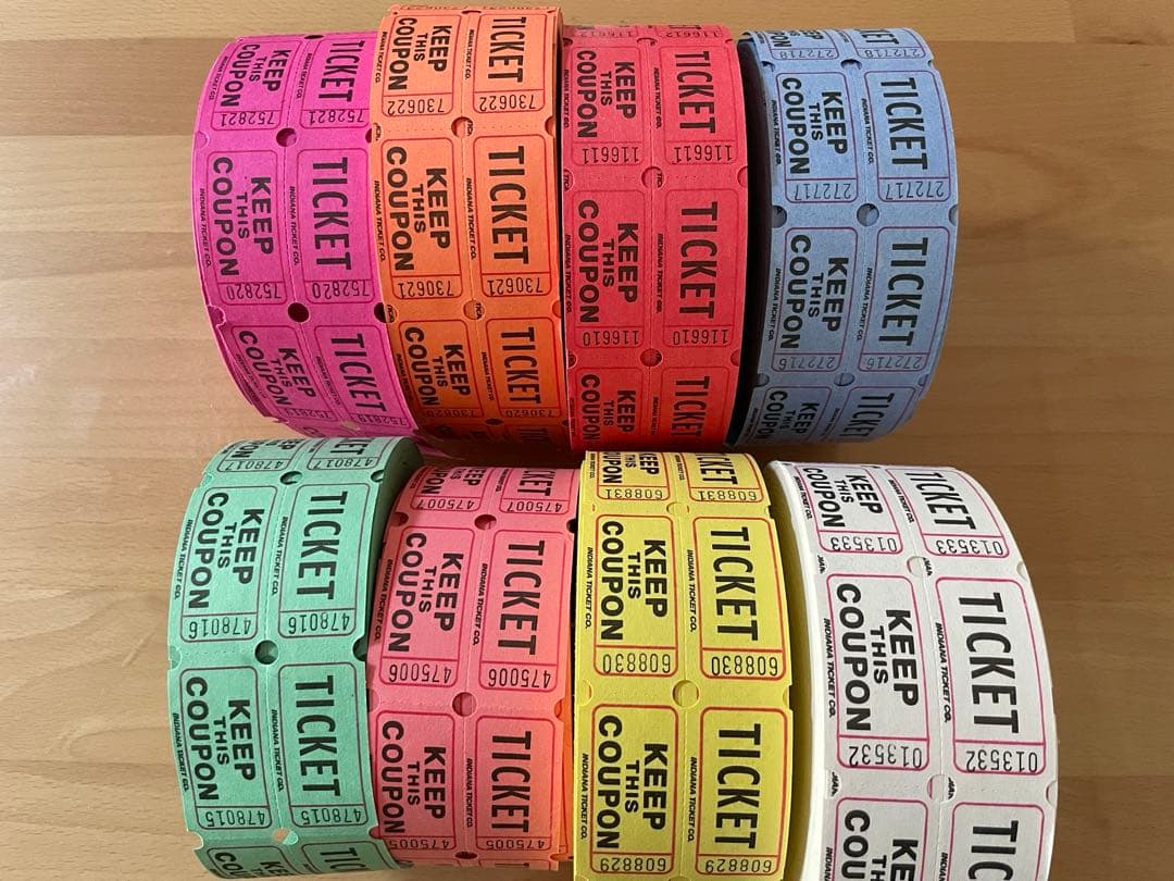 海外コラージュ紙物　ロールチケット