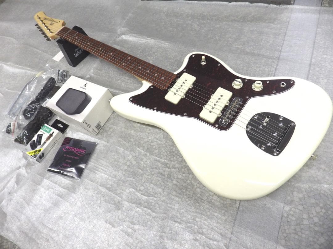 ジャズマスター　タイプ　エレキギターセット　JM-220　OW　ホワイト