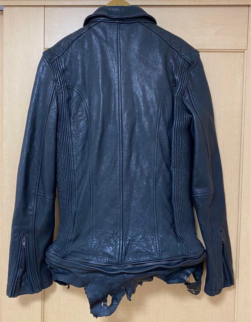 JACK ROSE 黒レザージャケット シングルライダースジャケット　サイズ4