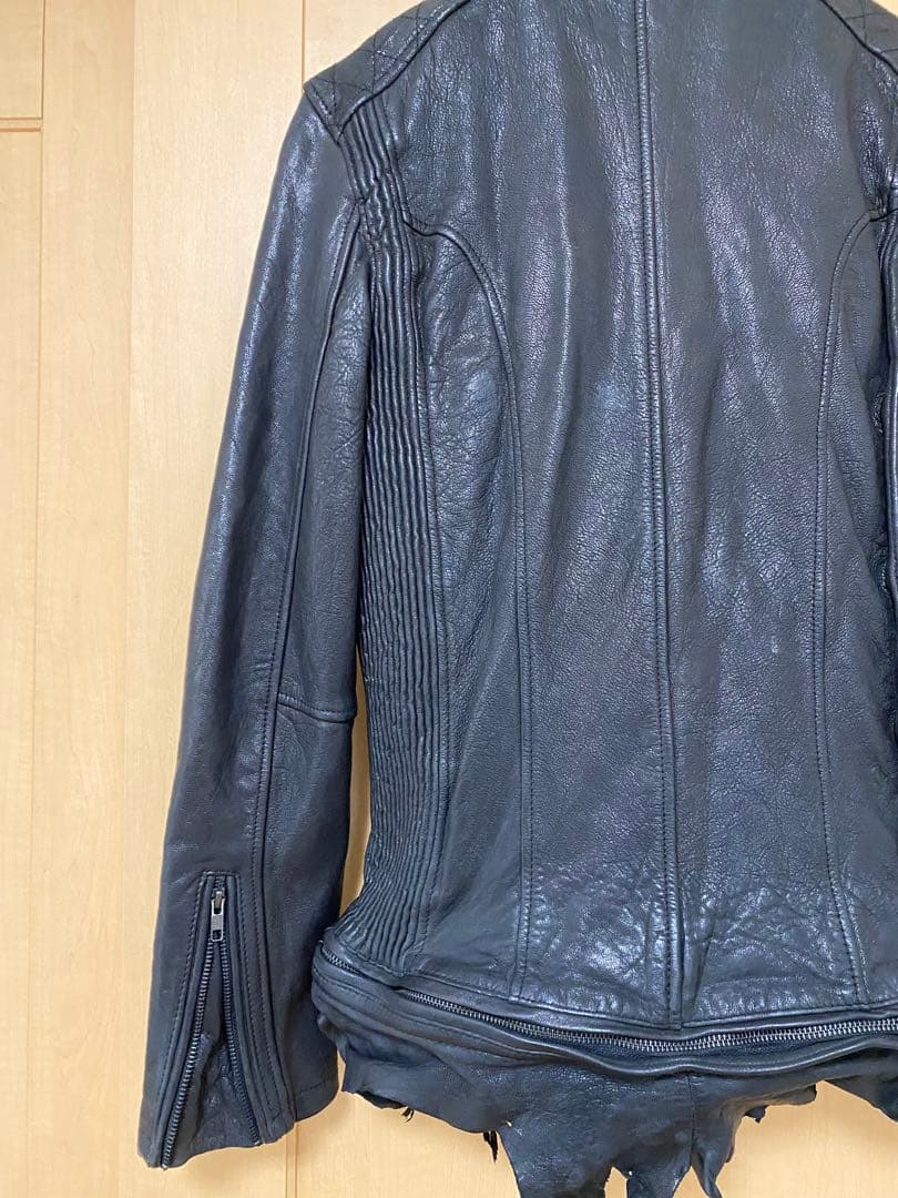 JACK ROSE 黒レザージャケット シングルライダースジャケット　サイズ4