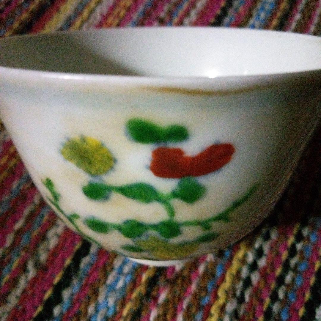 中国陶磁器　明成化　草花椀