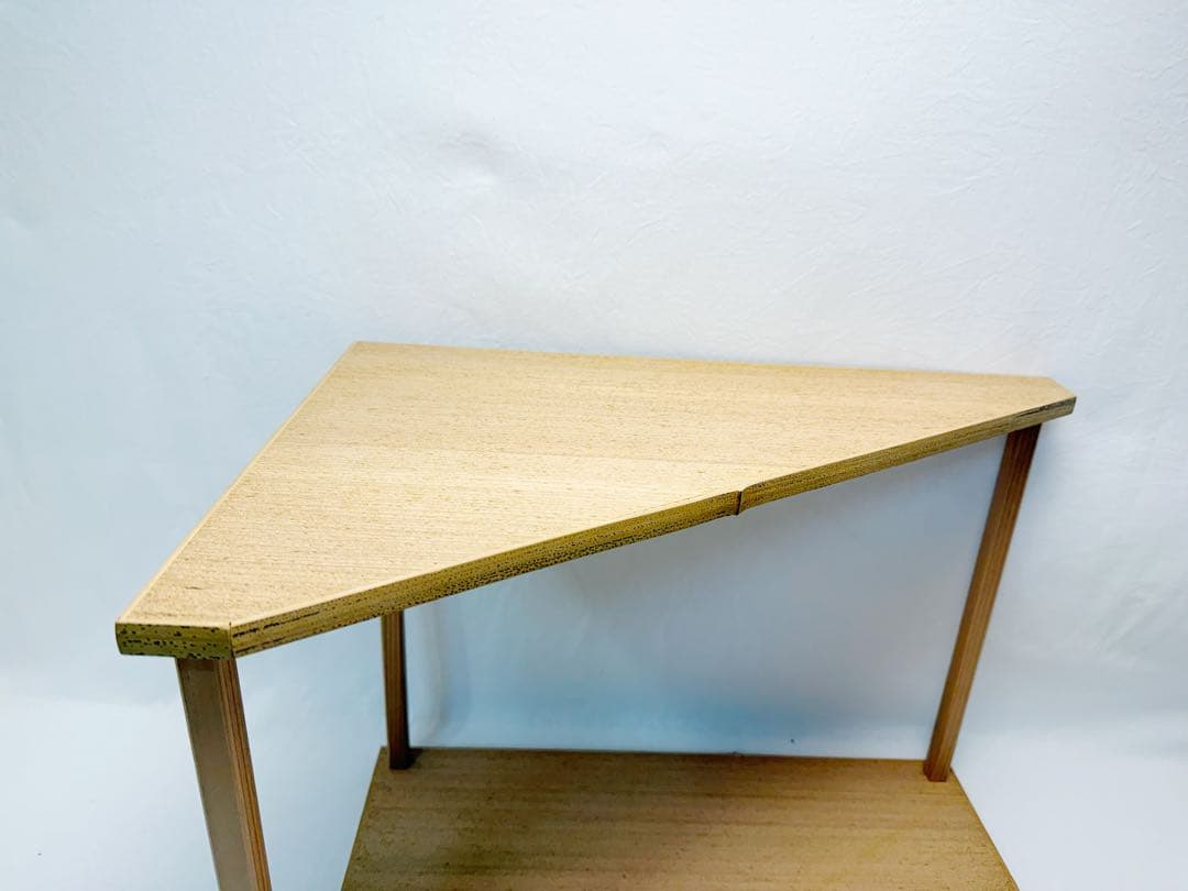 ほぼ未使用 茶道具 山里棚 竹張砂摺 利休好写し 組立式 炉・風炉兼用 元箱