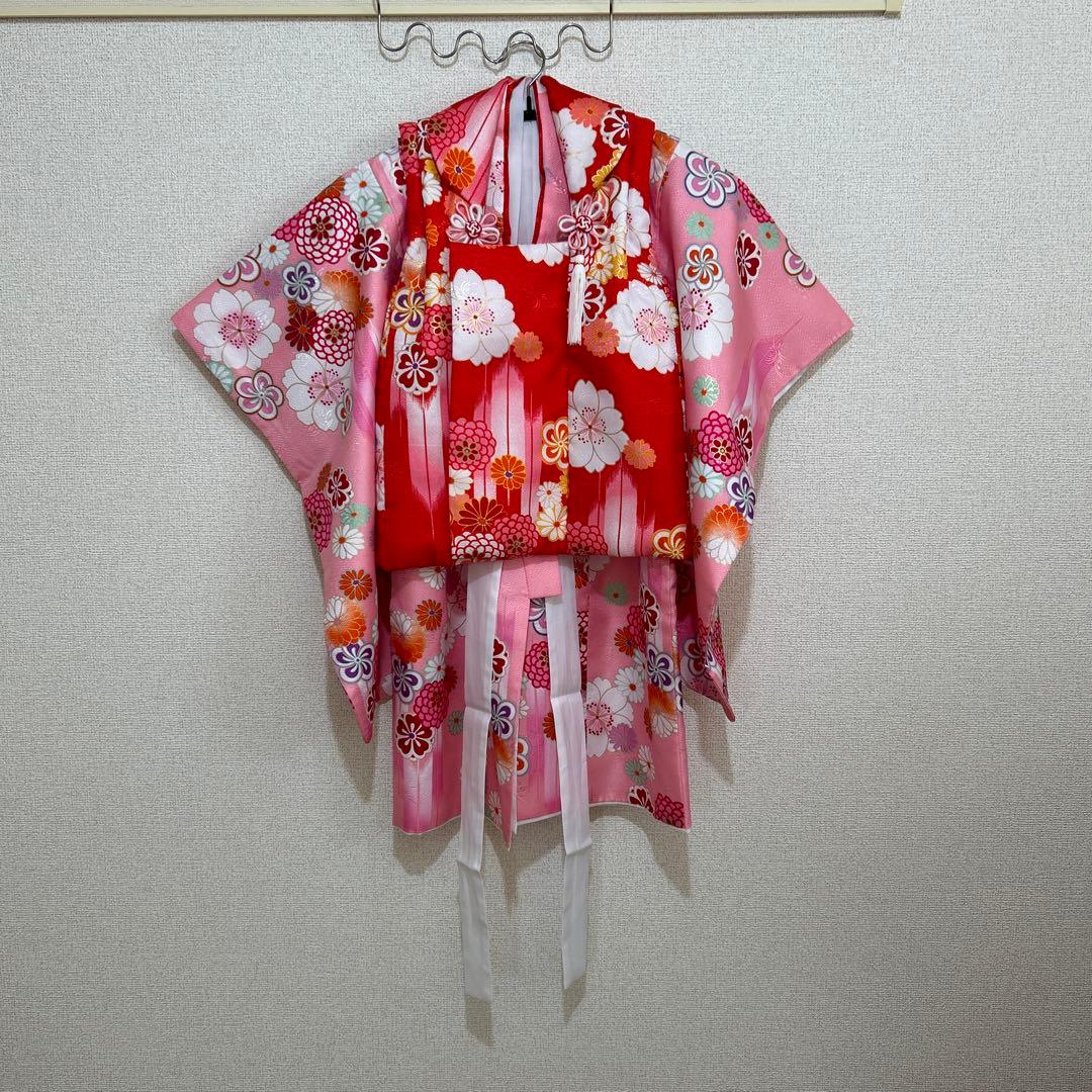 七五三　3歳女の子　双子　着物セット