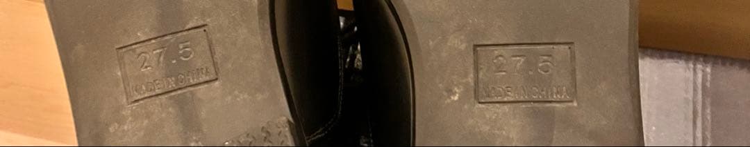 黒 レザー ドレスシューズ ストレートチップ