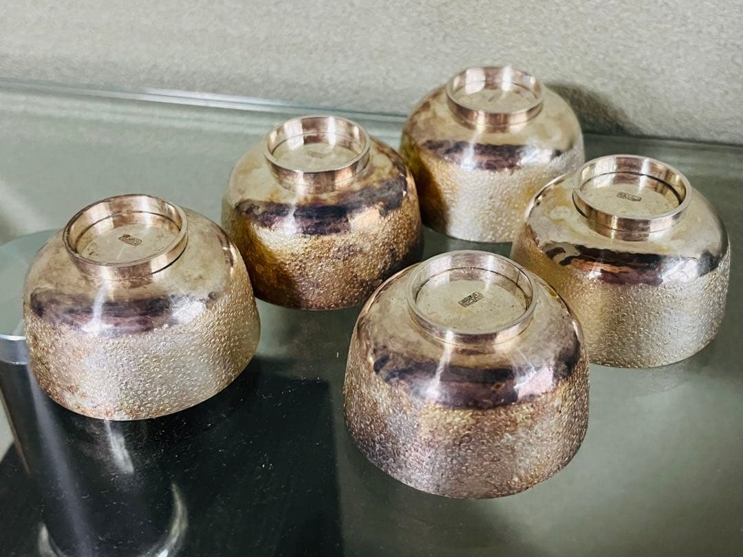 純銀製 お猪口5客