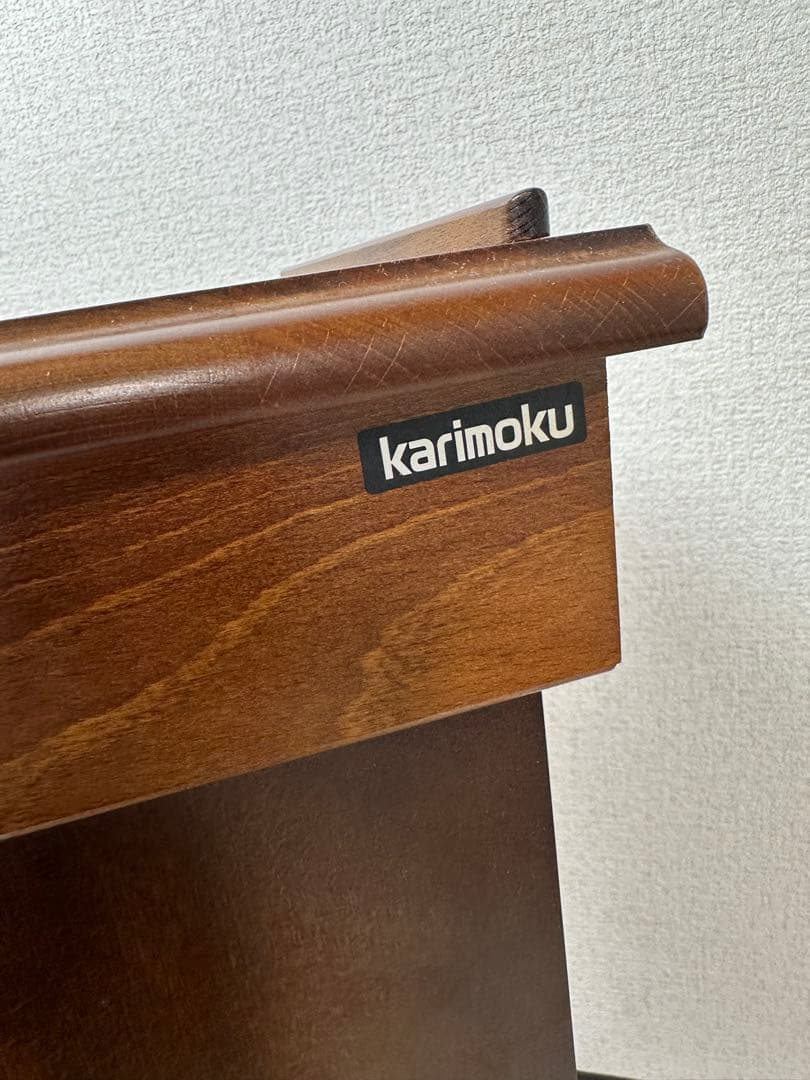 カリモク オールドカリモク 電話台 花台 飾り棚 ※i4※