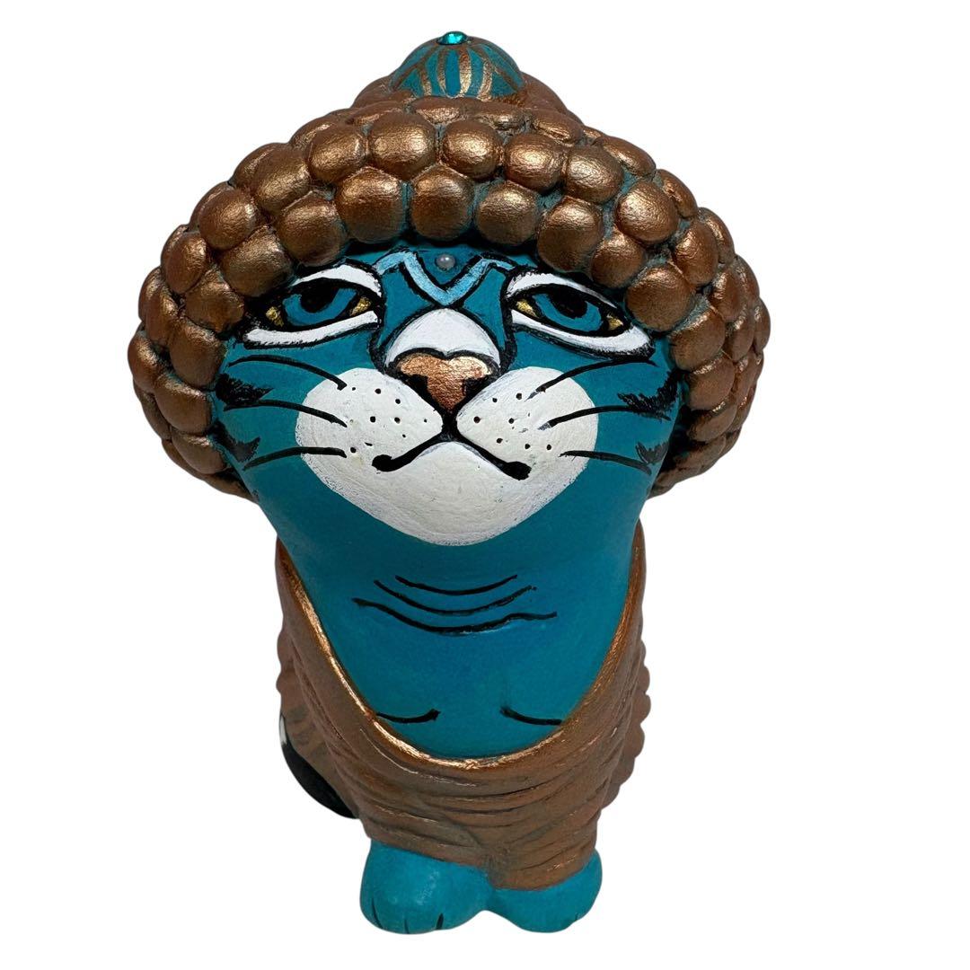 【希少品】エサシトモコ コネコッチ 五劫思惟仏猫 陶土 仏ニャン