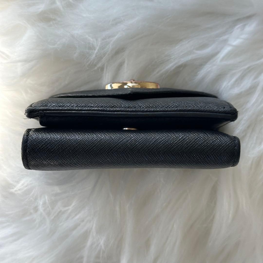 Vivienne Westwood 財布 ブラック 三つ折り レター型 レザー