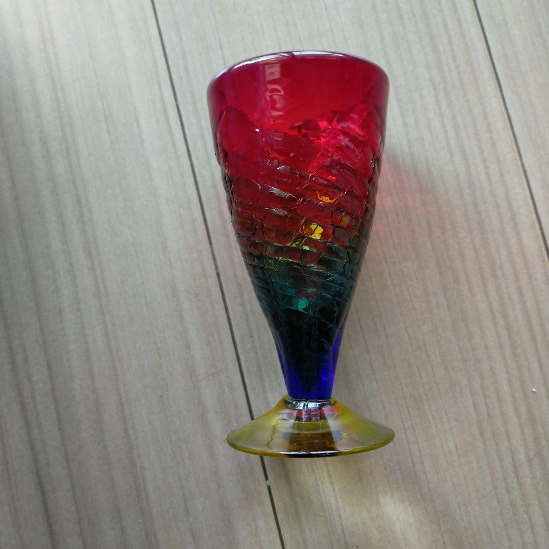 沖縄琉球ガラス　一輪挿し&ビアグラス