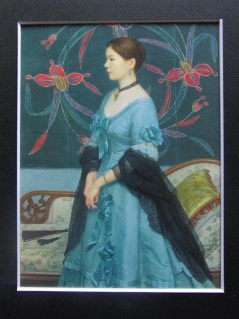 中山忠彦、両洋の華、希少な画集より、新品高級額・額装付、状態良好