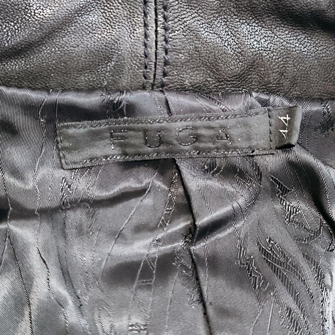 FUGA シングルライダースジャケット レザージャケット ゴートスキン 山羊革