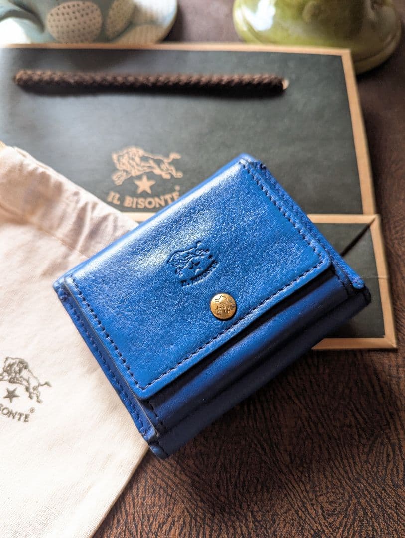 イルビゾンテ【限定色ミルティーロ】トリフォルドウォレット 希少 完売品 男女兼用