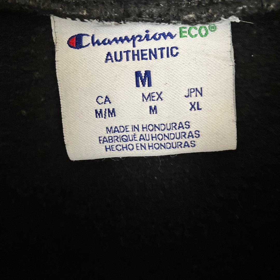 チャンピオン 裏起毛 カロライナクラウン 刺繍目玉 袖太スウェット フーディー