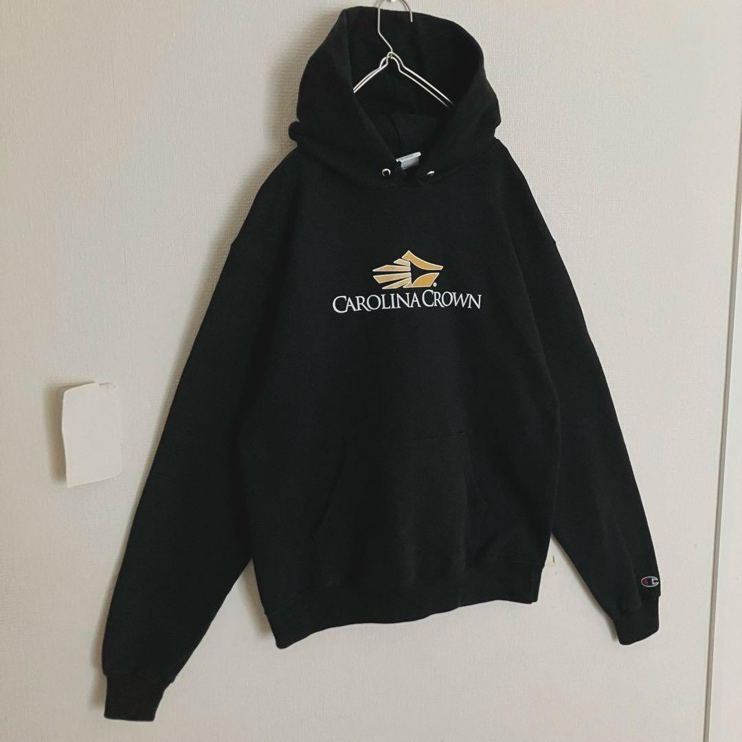 チャンピオン 裏起毛 カロライナクラウン 刺繍目玉 袖太スウェット フーディー