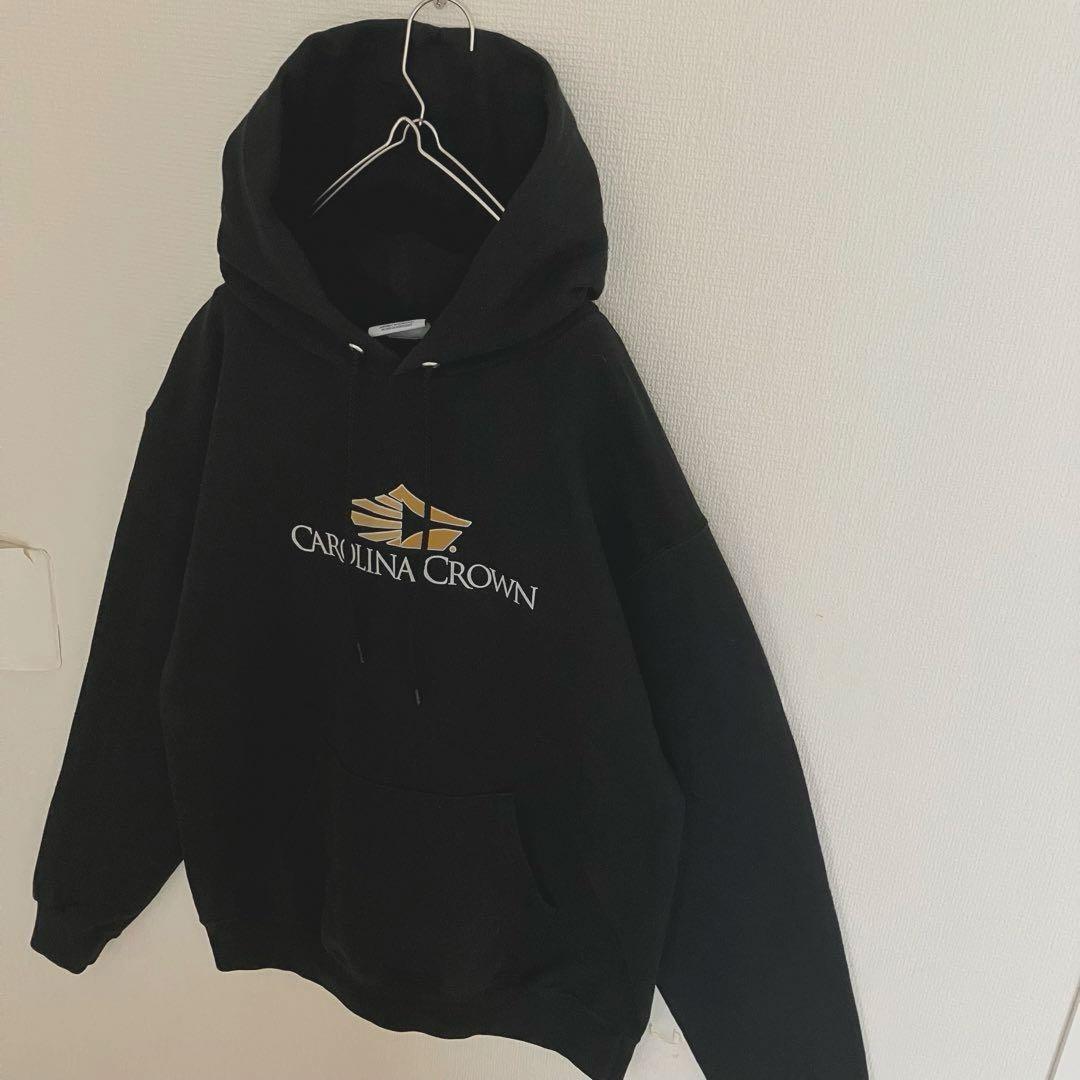 チャンピオン 裏起毛 カロライナクラウン 刺繍目玉 袖太スウェット フーディー