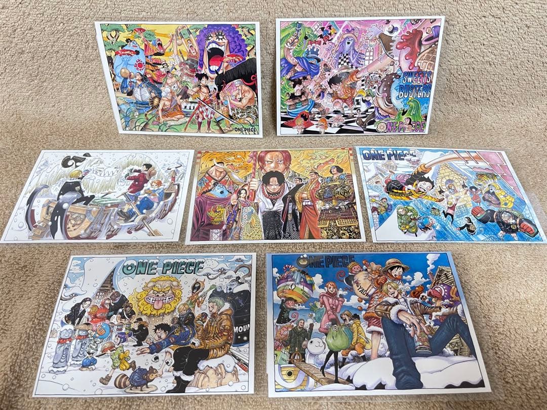 ONE PIECE ベースショップ　ポストカード　コンプリートセット