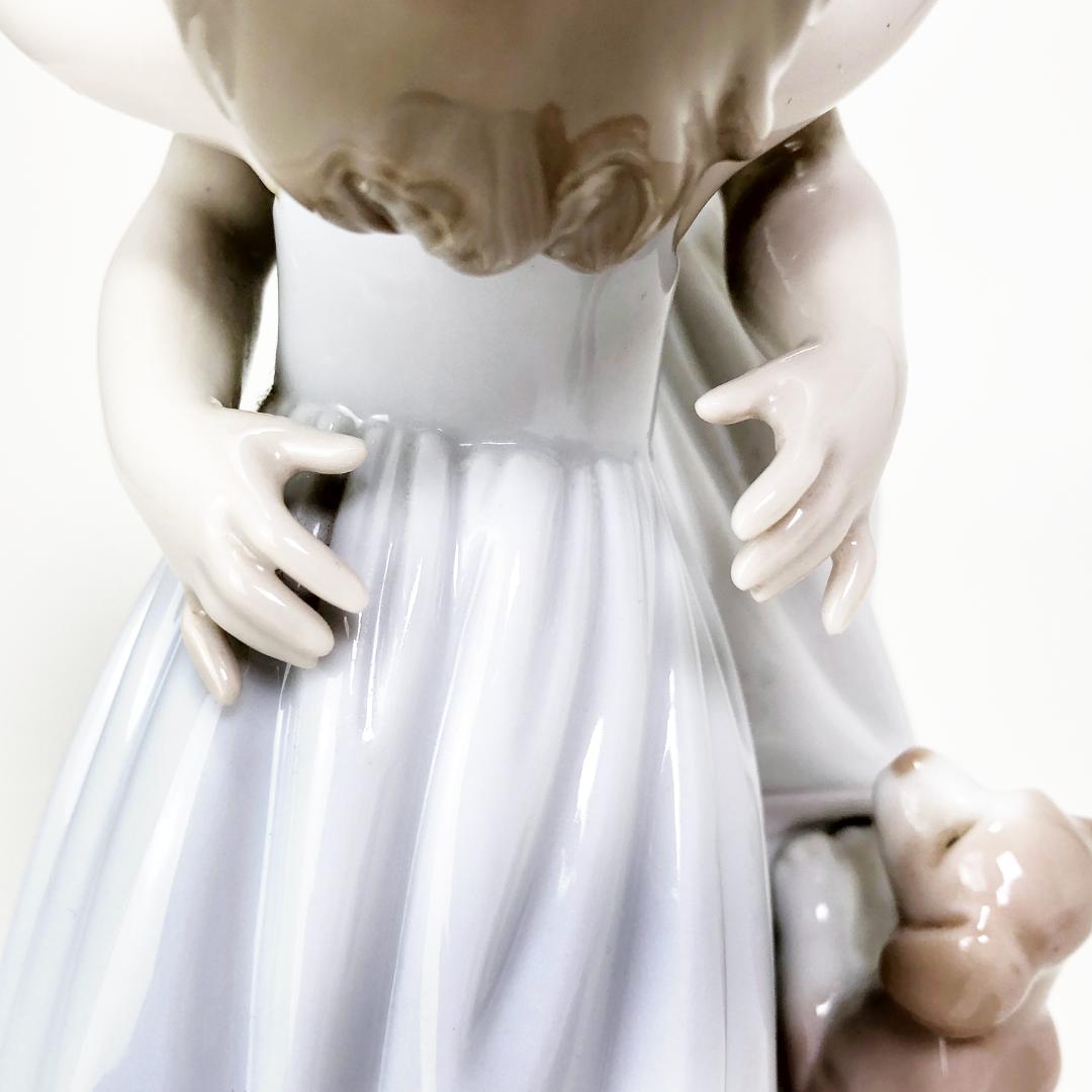 【美品】リヤドロ／仲良しのごあいさつ／ポーセリン置物／2003年