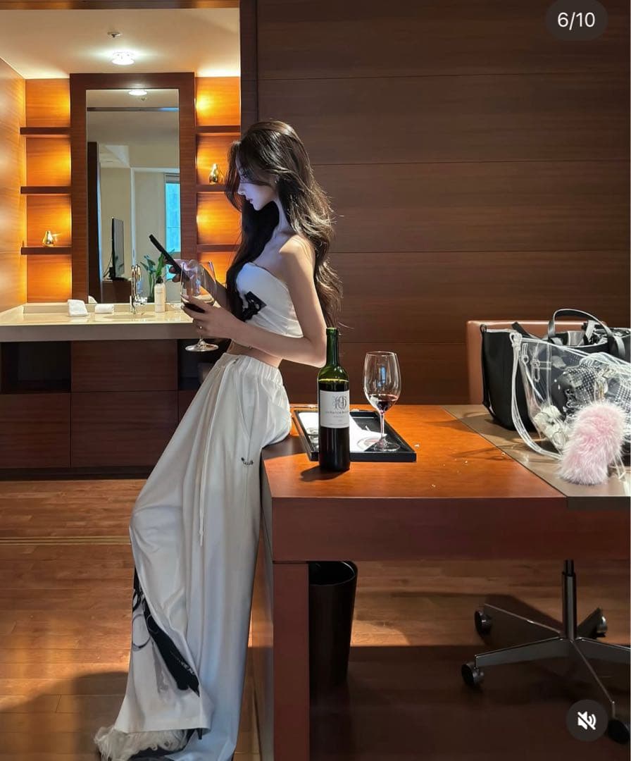 トップス theredthread S print tops charm