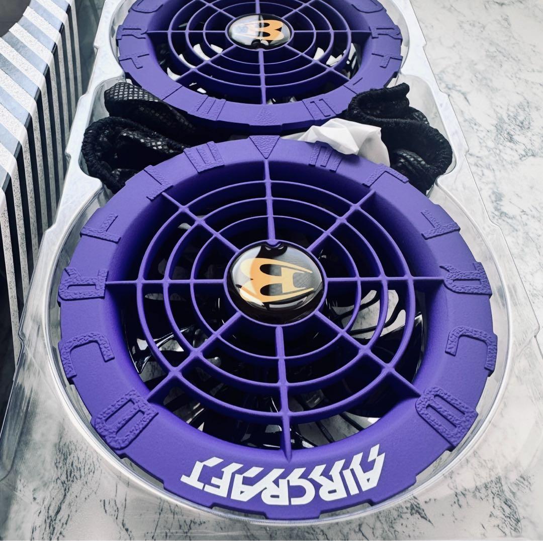 完売　新品未使用 バートル ファン ジェットパープル　AC08-2 空調服用　❷