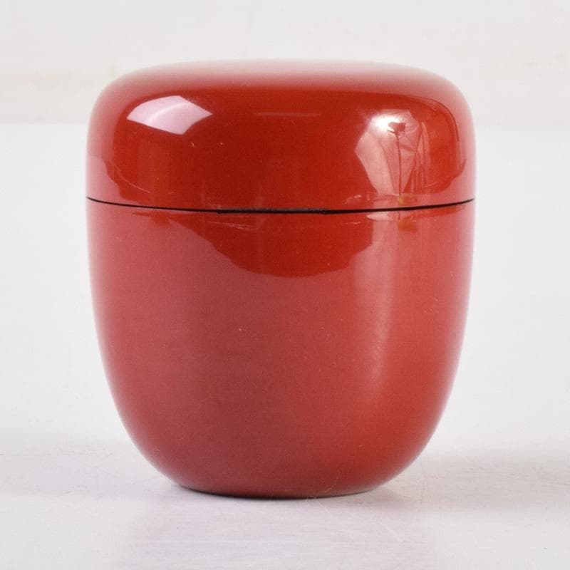 琉球漆器　べんぼう漆塗　紅房社造　朱塗　棗　時代箱　V　7202