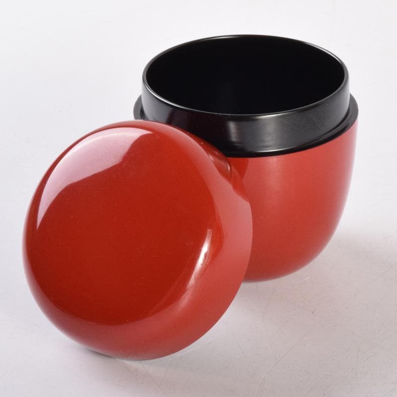 琉球漆器　べんぼう漆塗　紅房社造　朱塗　棗　時代箱　V　7202