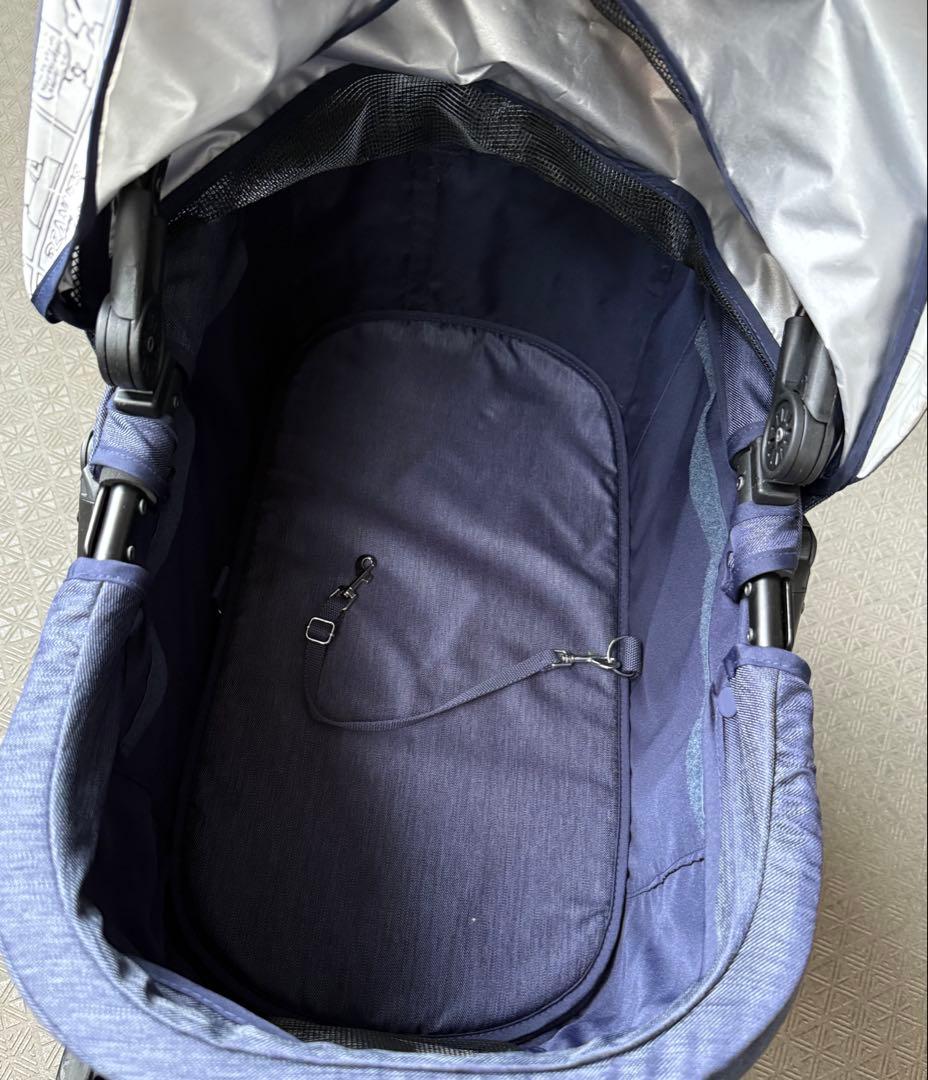 ペットパラダイス　スヌーピー柄 ペットカート ネイビー