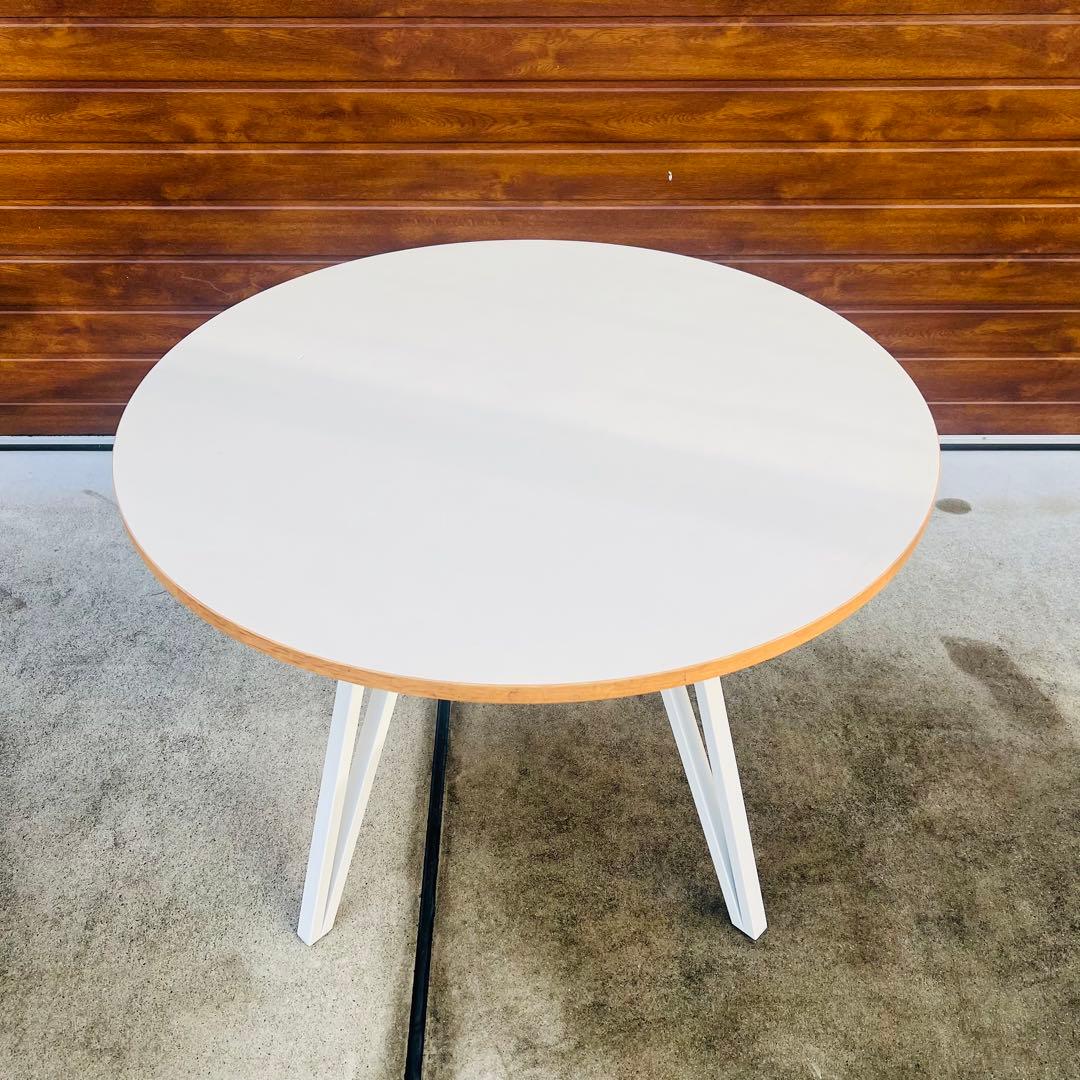 美品 KANADEMONO カナデモノ カフェ テーブル 100cm オーク