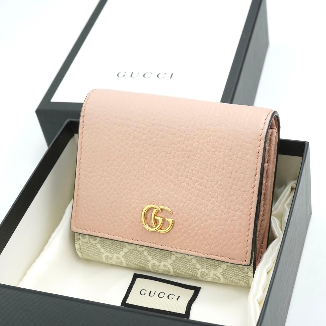 ✨新品未使用・箱付き✨　GUCCI ミニ財布　マーモント　インターロッキング