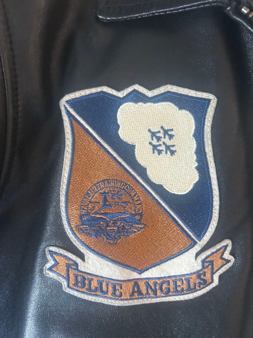 AVIREX レザージャケット ブルーエンジェルス サイズM