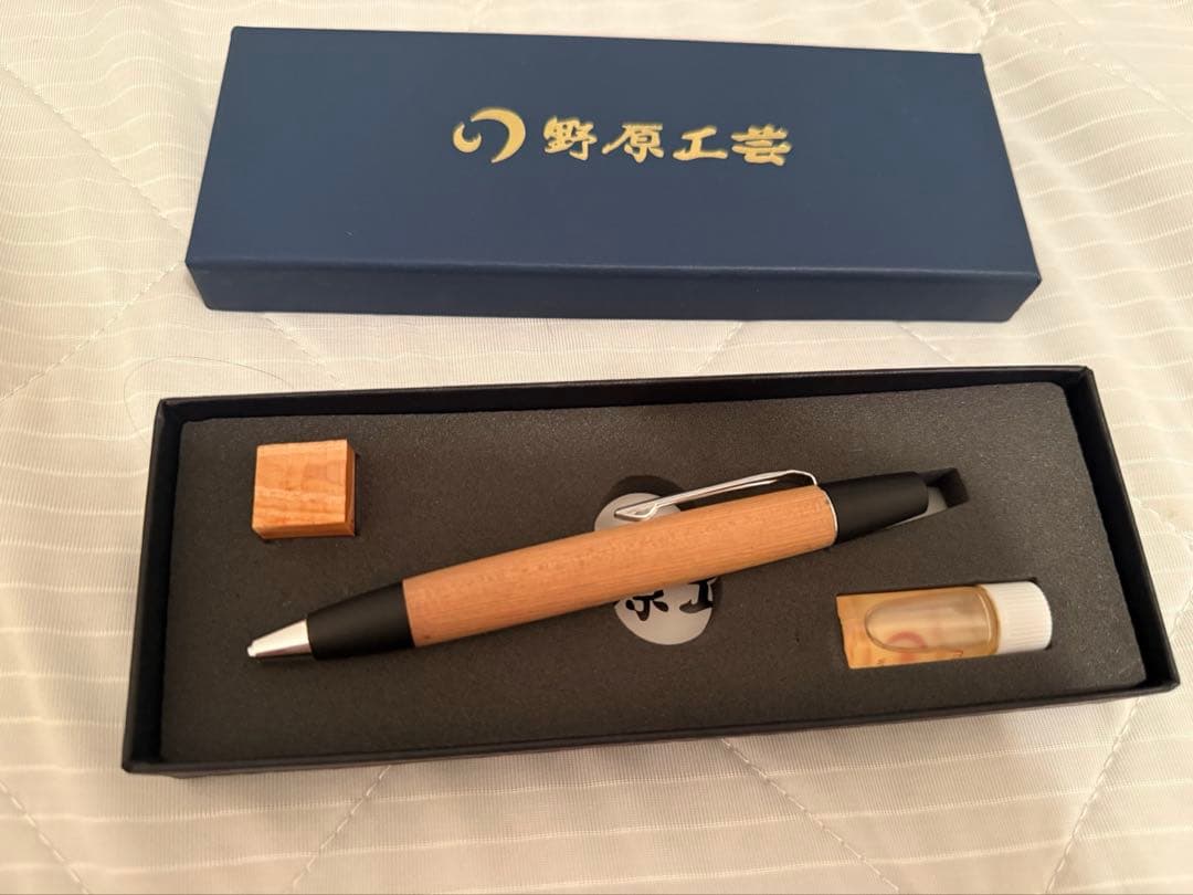 野原工芸　木曽檜　ロータリー式ボールペン