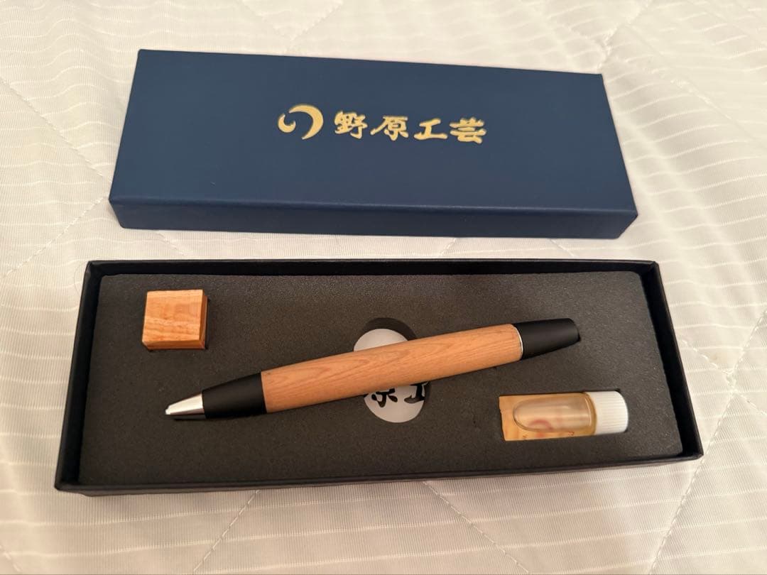 野原工芸　木曽檜　ロータリー式ボールペン