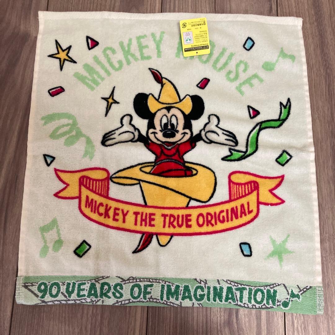【新品 タグ付】 ミッキーマウス 90周年 タオル 2枚セット
