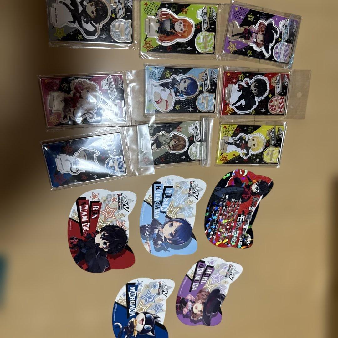 ペルソナ５　ナンジャタウン　アクリルスタンド　全９種　おまけ付　雨宮蓮　明智吾郎