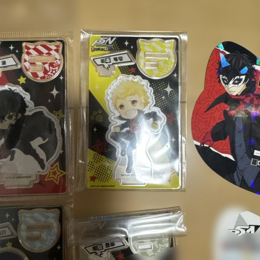 ペルソナ５　ナンジャタウン　アクリルスタンド　全９種　おまけ付　雨宮蓮　明智吾郎