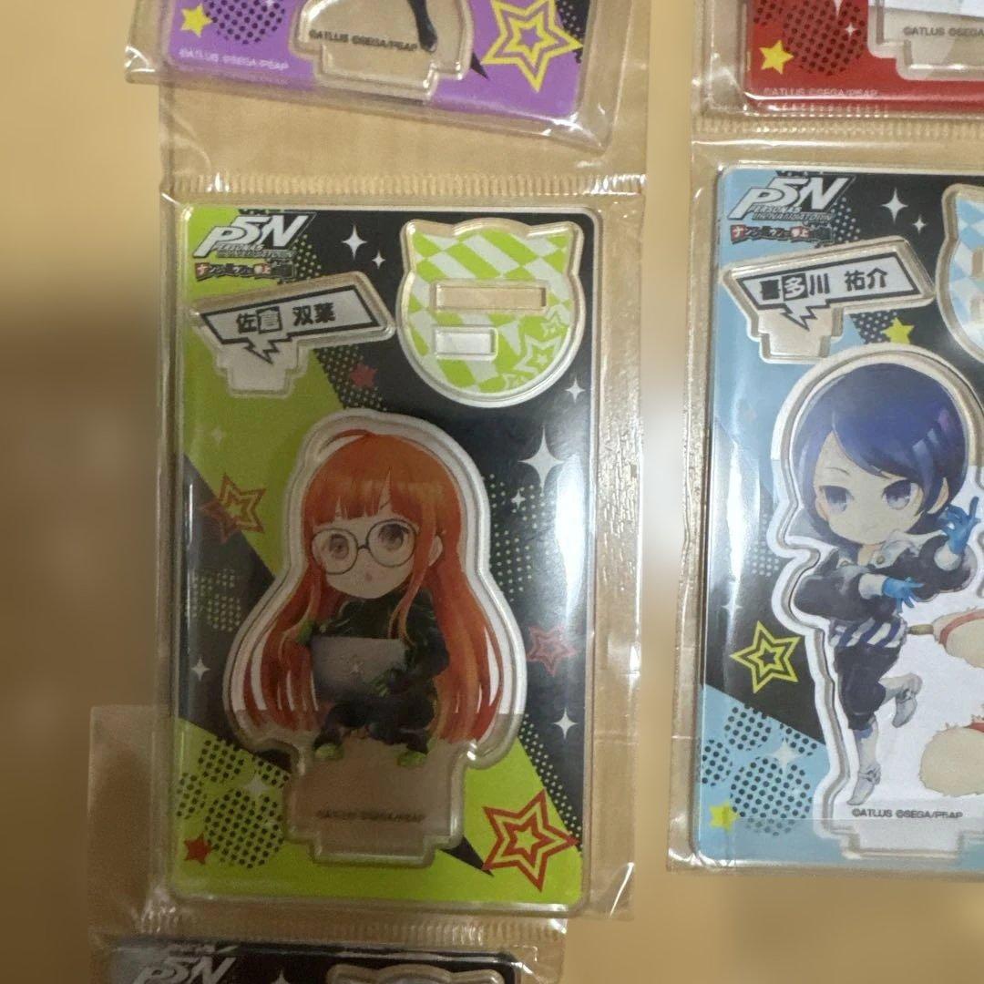 ペルソナ５　ナンジャタウン　アクリルスタンド　全９種　おまけ付　雨宮蓮　明智吾郎