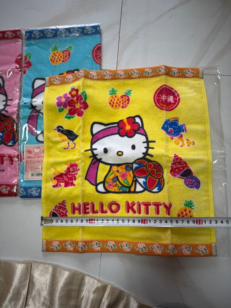 サンリオ ハローキティ 沖縄 日本限定 ご当地 ハンドタオル 新品 6枚セット