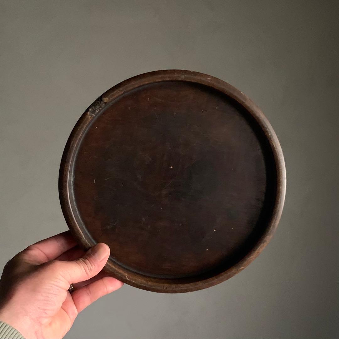佳き姿の くりぬき盆 小ぶり 古道具 アンティーク