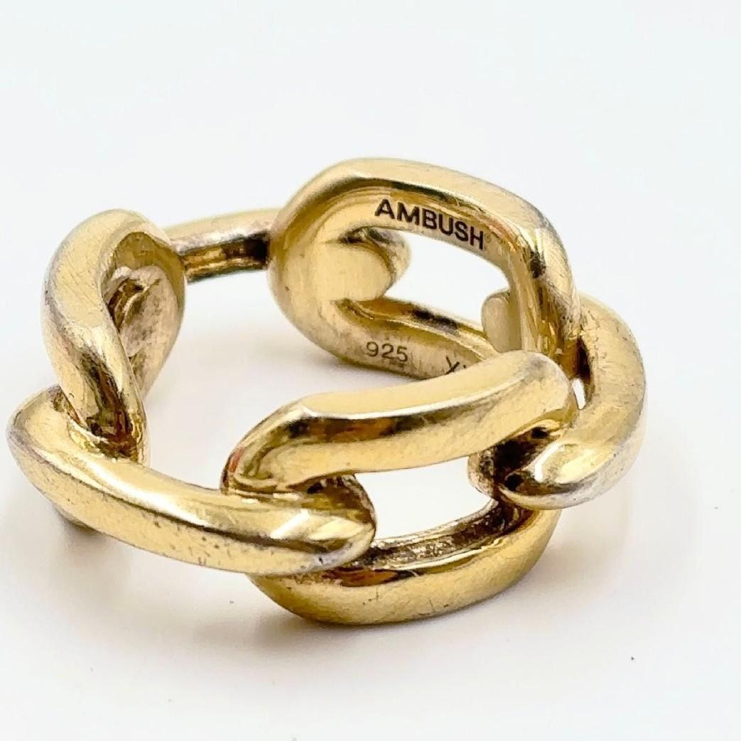【AMBUSH】GOLD CHAIN RINGアンブッシュ約22号