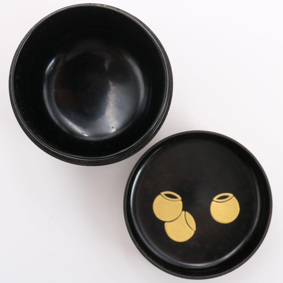 多田桂寛作 欅造 中棗 つぼつぼ蒔絵 茶道具 共箱共布　V809