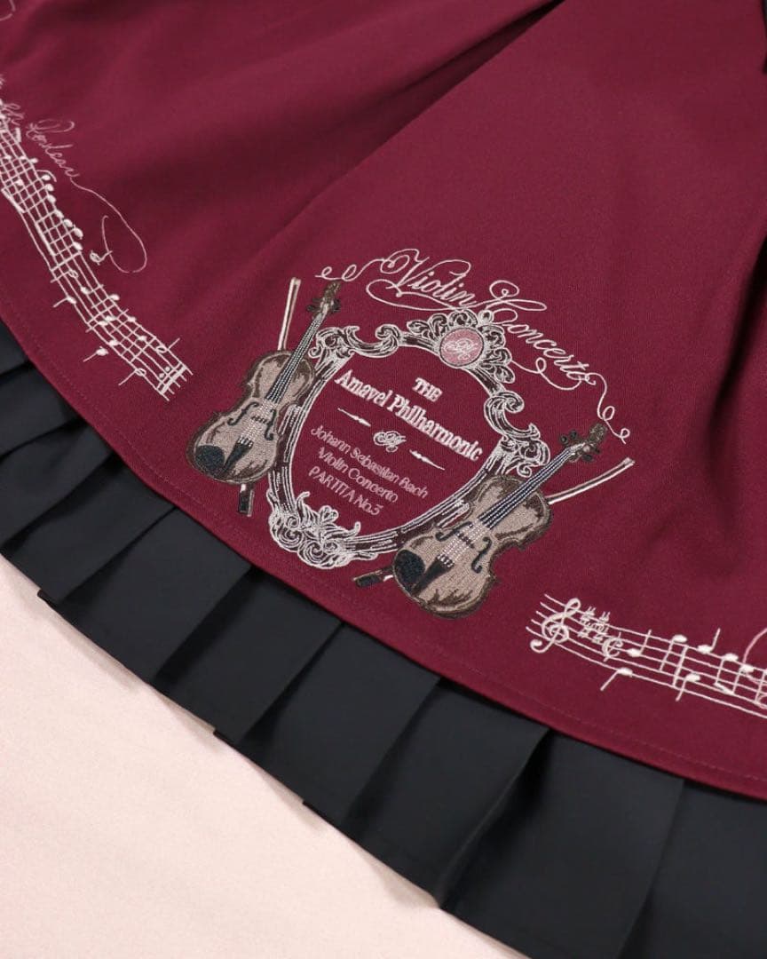 Fantasic Concertoスカート　ボルドー