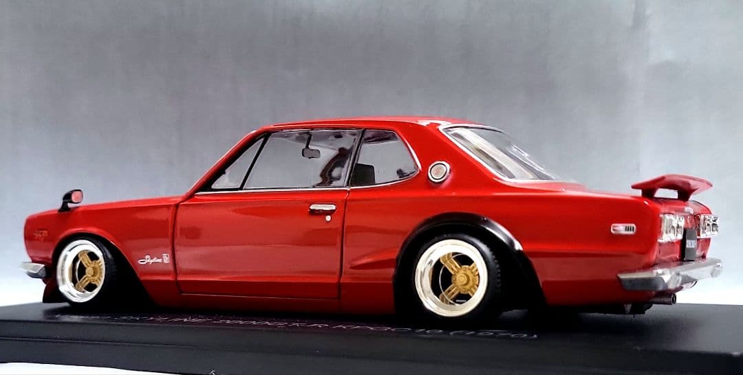 1/24　スカイライン改　ハコスカGT-R　シャドー　ホイール　深リム