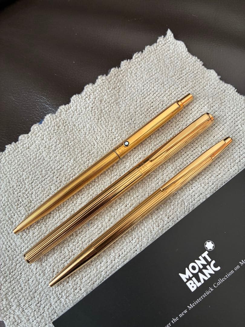 エ*和様 ◾️MONT BLANC モンブラン◾️ゴールド ボールペン・万年筆