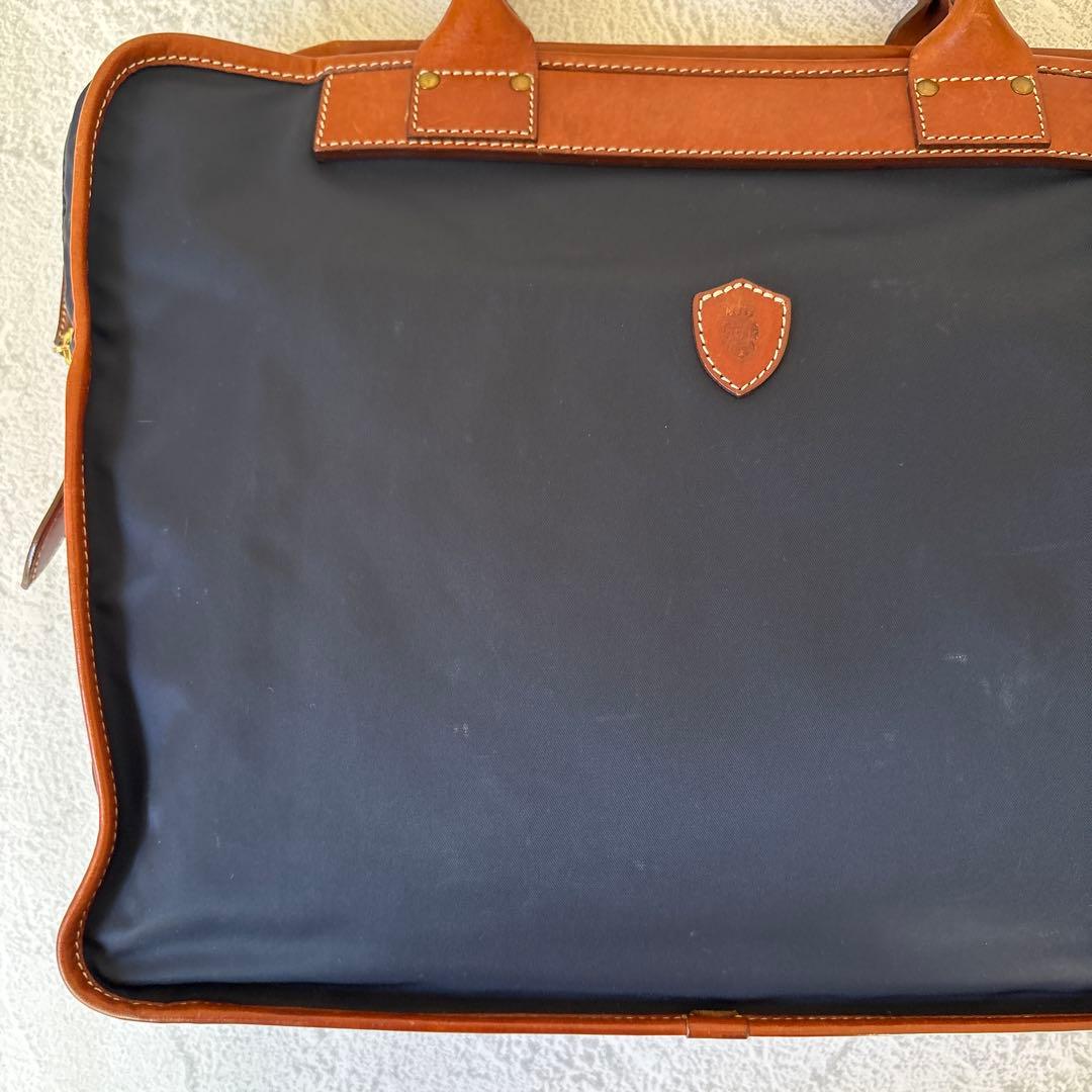 Felisi フェリージ ナイロン/レザー ブリーフケース 1724DS 濃紺