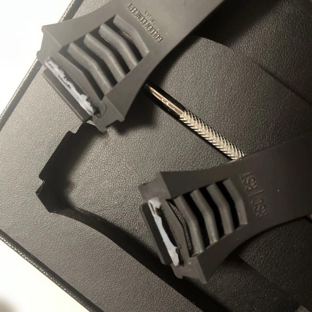 ゴールデンコンセプト　替えストラップ　ラバーベルト　ブラック