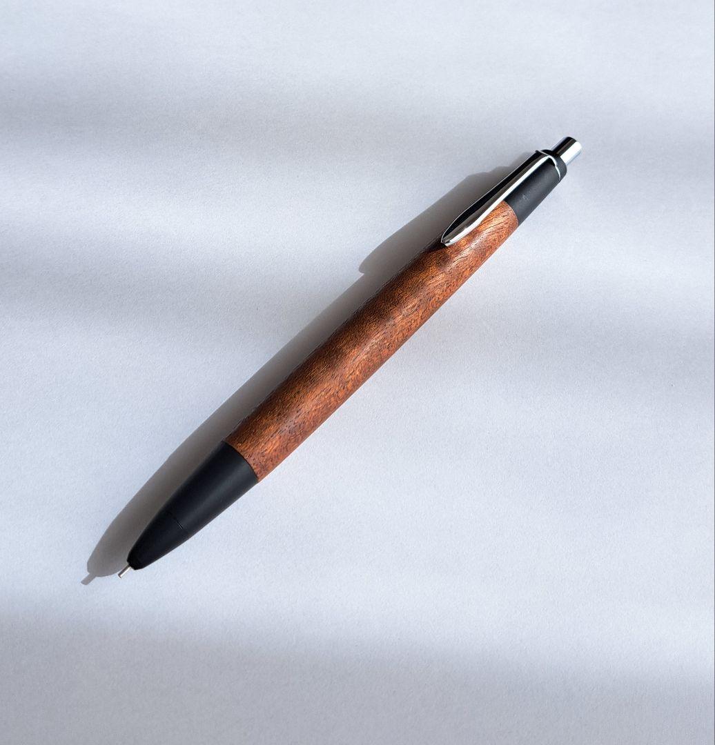 野原工芸 限定樹種 サペリ杢 新型 シャープペンシル 美品 廃番 廃盤