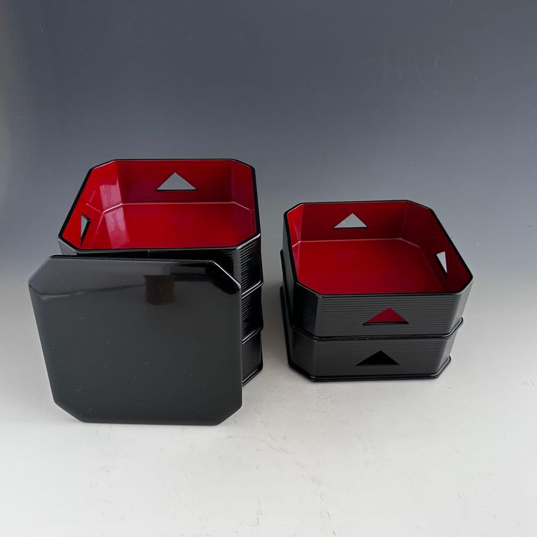 茶道具　即中斎好写　鱗透　五重　縁高　菓子器　熊谷秀穂　共箱　漆器　濃茶　茶事