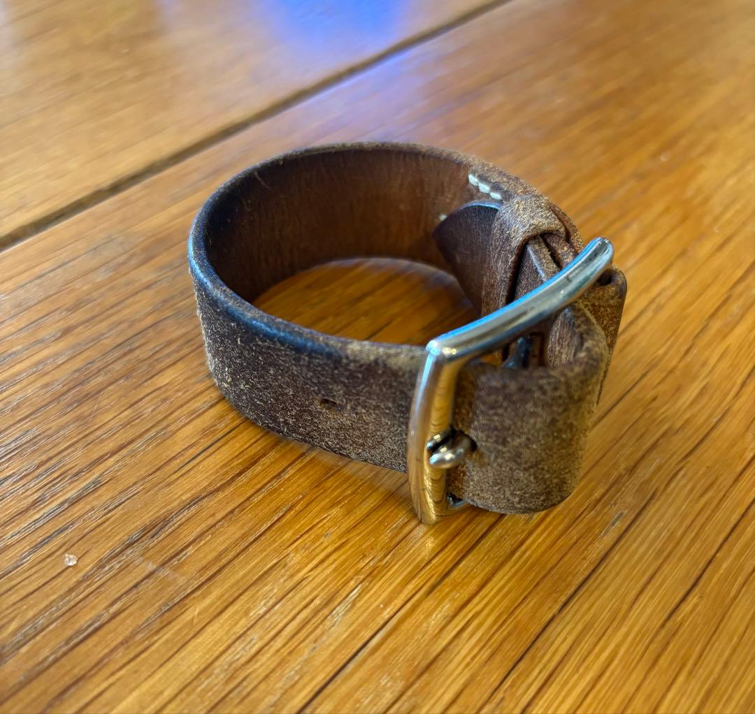 HERMES エルメス エトリヴィエール レザー ブレスレット バングル H刻印