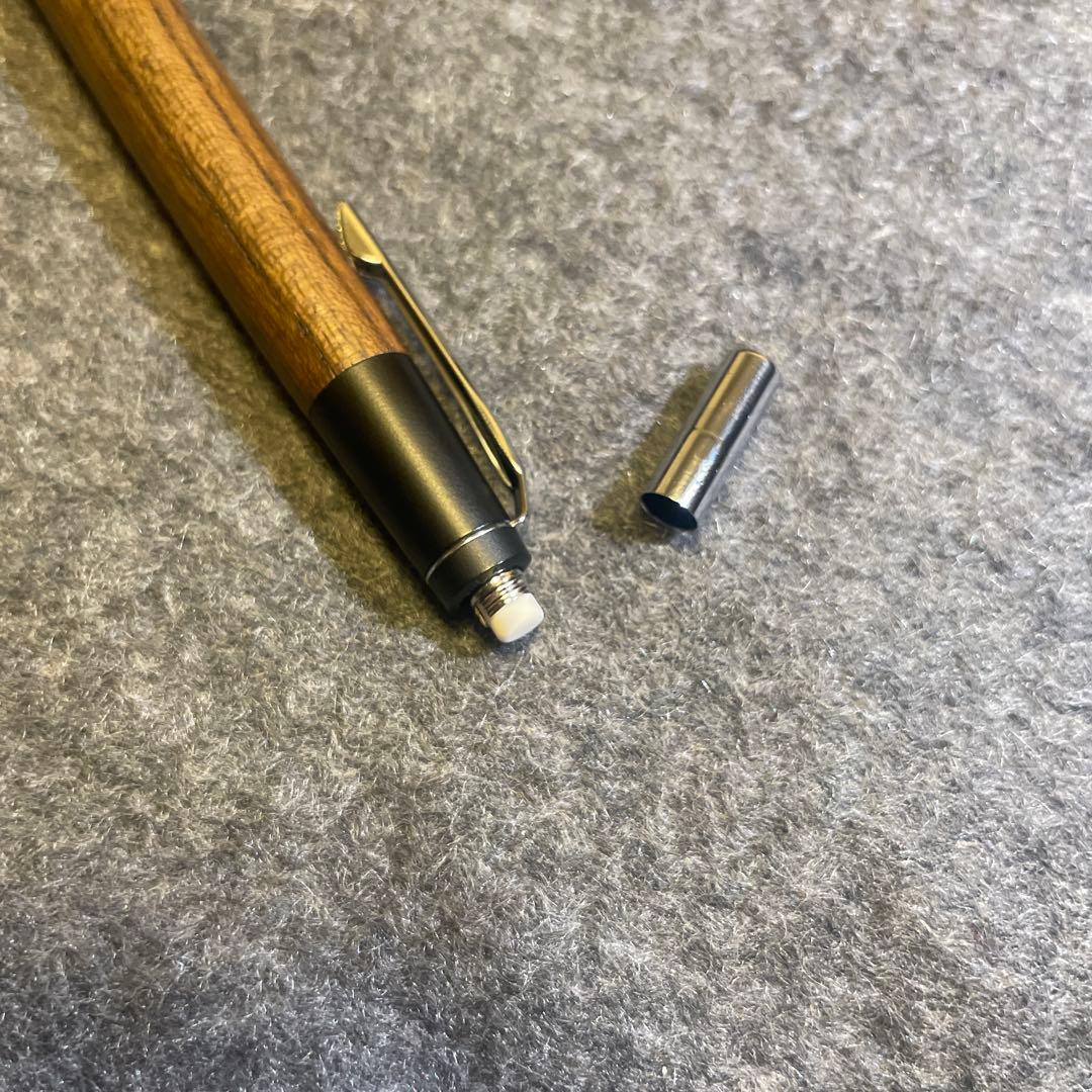 野原工芸　神代けやき　神代欅　新型クリップ　シルバー　シャープペンシル