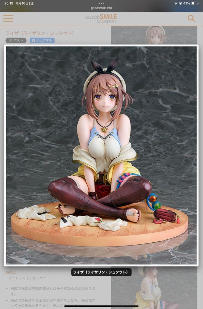 ライザ 1/6スケールフィギュア　ファット